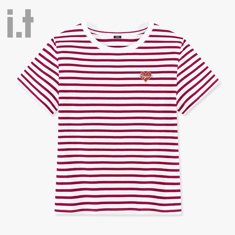 Fingercroxx IT Women s Striped Cotton T-Shirt L