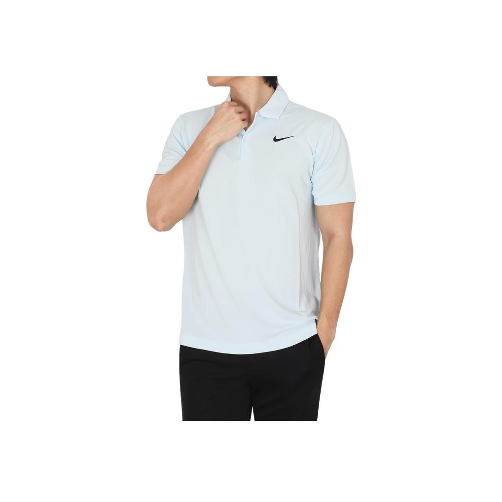 Nike Court Dri-FIT Solid Casual Pullover Short Sleeve Polo Men Tops Light-Blue DH0858-476