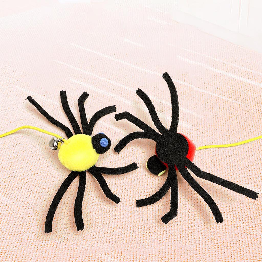Hanging cat toy elastic rope interactive spider design door swing cat teaser Elastic String Spider Game Interactive Cat Toys