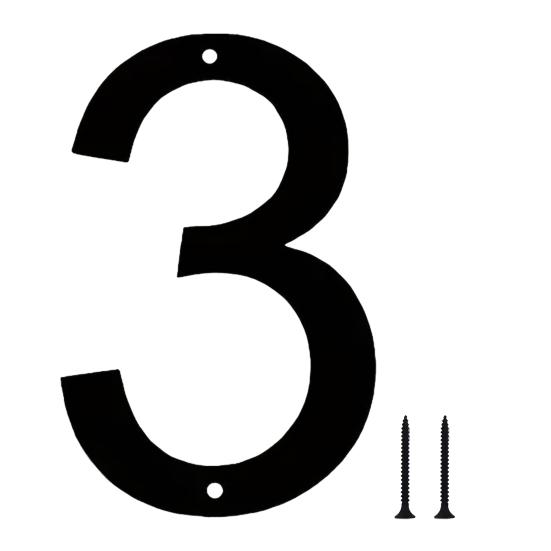 Decorative Address Numbers 3D House Number for Outside, Modern 0-9 Floating Numbers, Wall Mount Weather-proof Metal Sign Door, Mailbox,