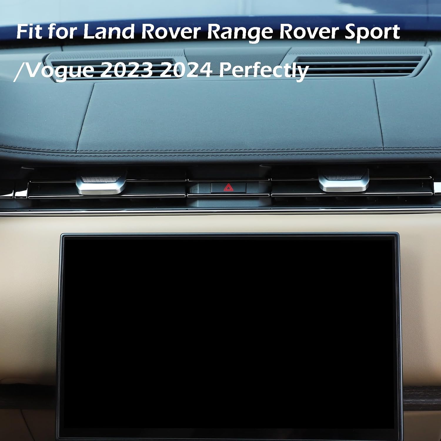 Air Conditioning Outlet Adjustment Trim Compatible with Land Rover Range Rover Sport/Vogue 2023 2024,Chrome Central Control Air Vent Cover Trim