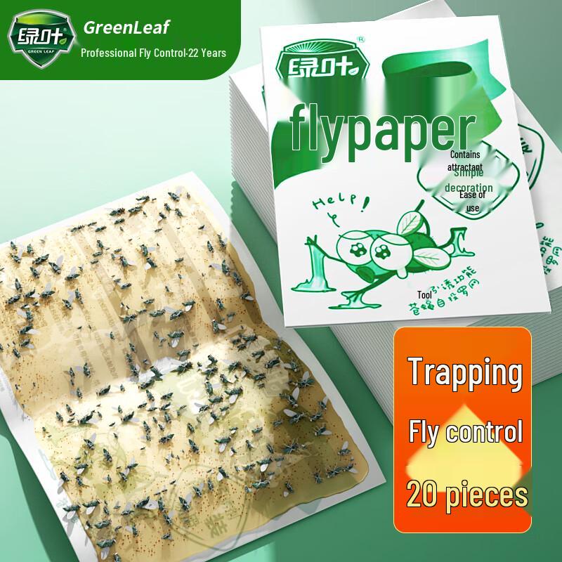 Green Leaf Sticky Fly Traps