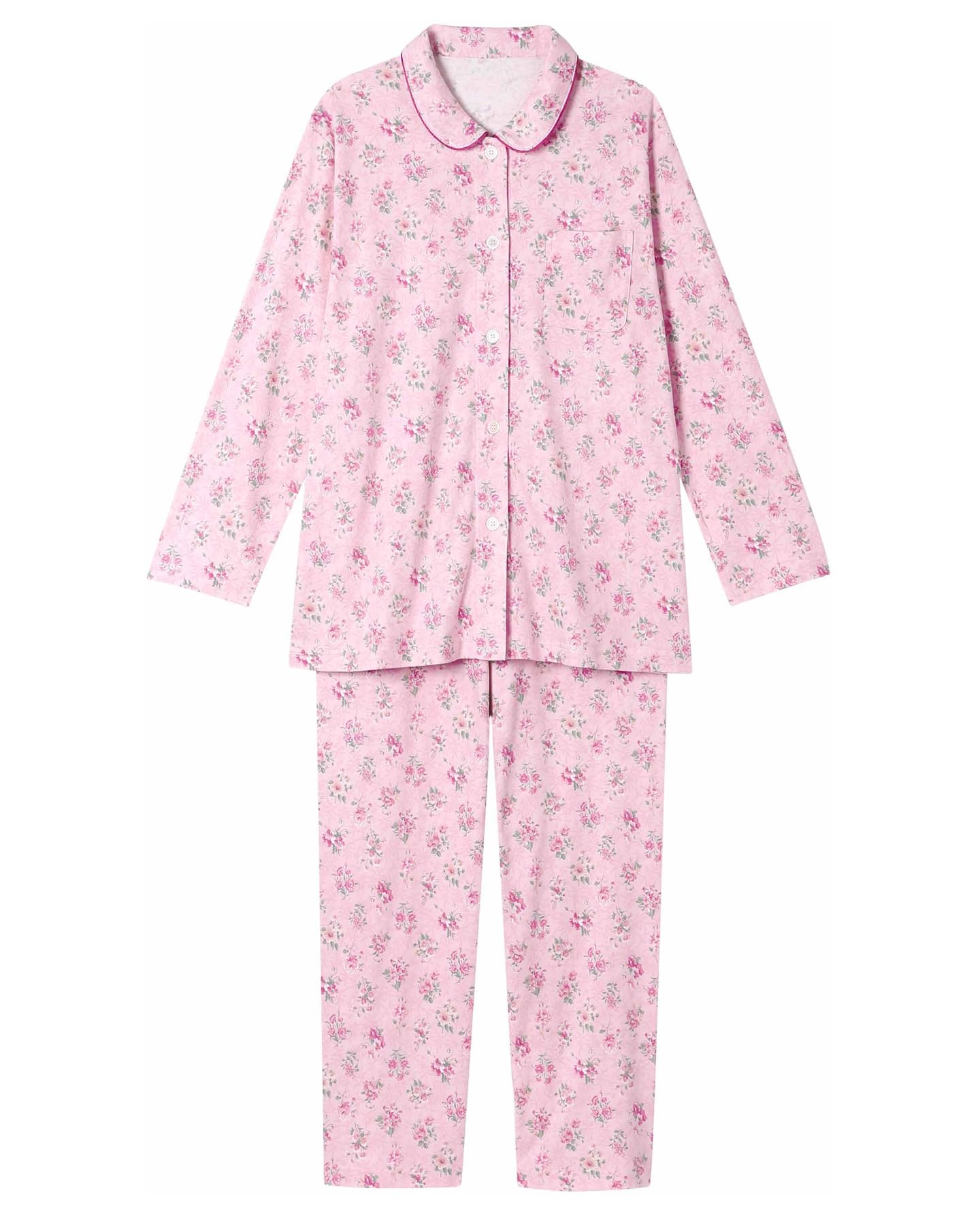 

Long Sleeves and Cotton Smooth EP5072 Wing/Wacoal Women s Pajamas, Pants, 100% (Main Body), Material,