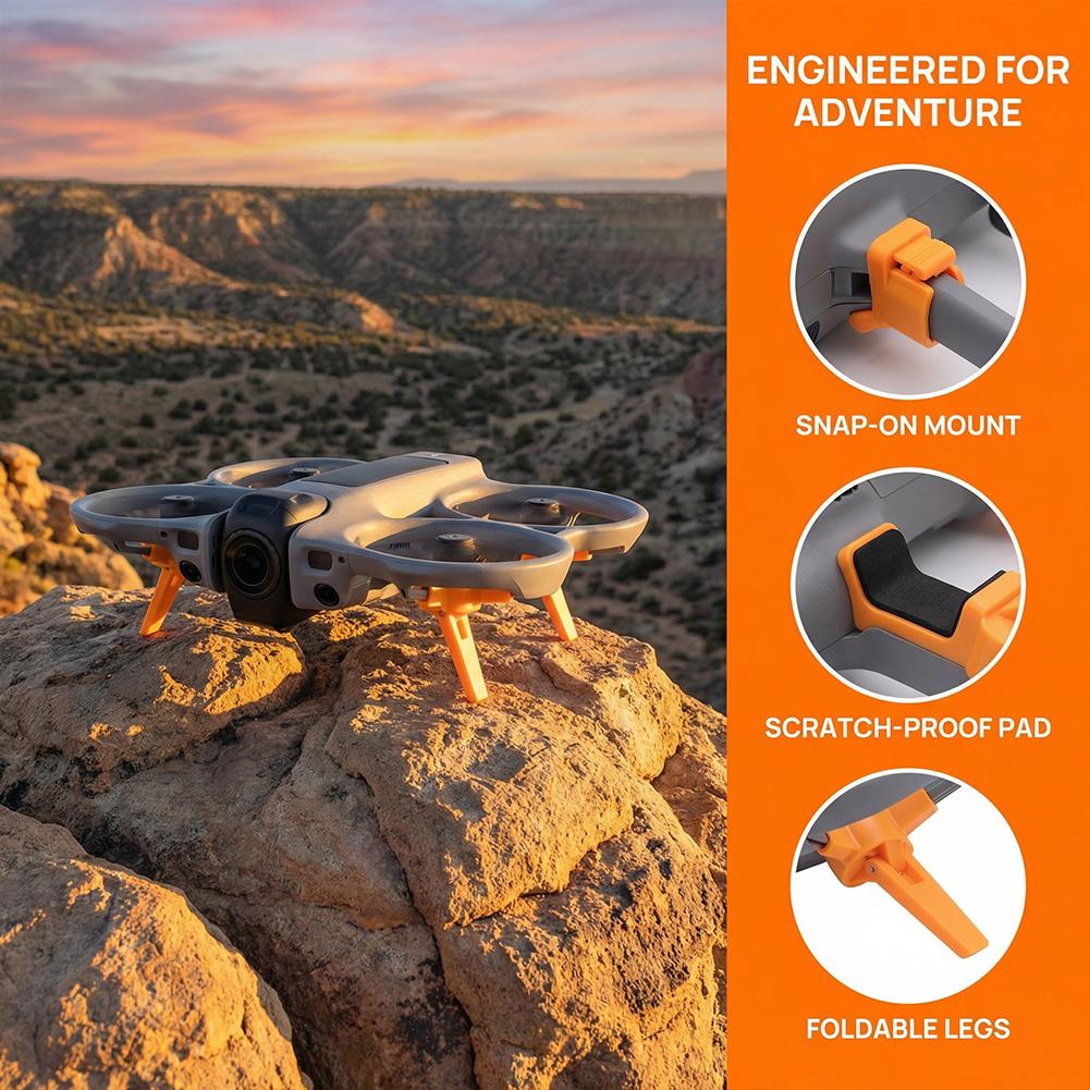 For DJI AVATA360 Special Foldable Height Increasing Tripod Takeoff And Landing Anti Wear Protection Bracket