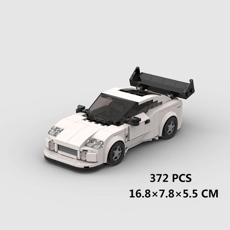 MOC Speed Super Racing Car F40 RS6 City Sports Model Building Blocks Classic Rally Old Race Vehicle Bricks Technical Kids Toys