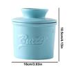 butter jar with lid Ceramic Butter Dish Handmade Big Capacity Butter Keeper Household use Cylindrical cheese butter Sealed can