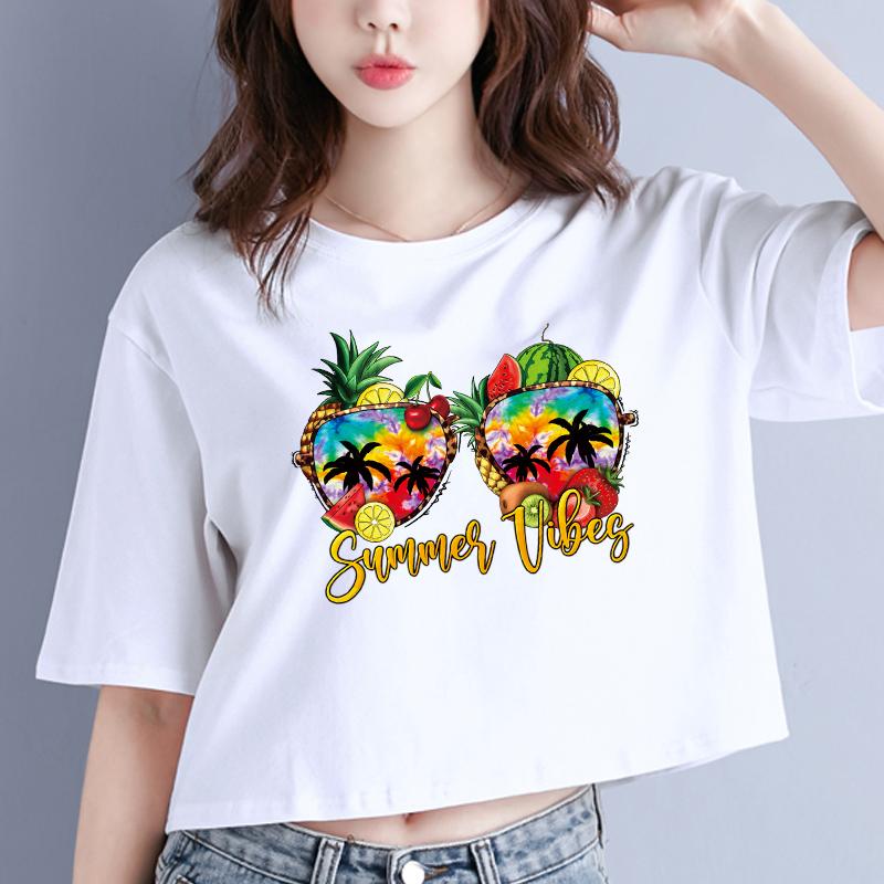 Aufnäher zum Aufbügeln, Motiv: Sommerfrüchte, Kleidung, Aufkleber, Bikini, DIY, T-Shirt, Parches, Ropa, Wärmepresse, applizierte Patches für Kleidung, Palm