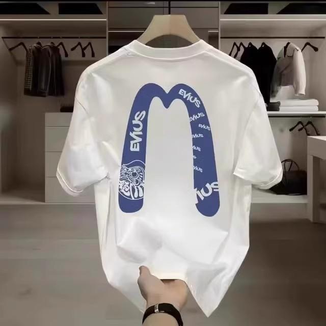 Trendy Brand Short-Sleeved Pure Cotton Men'S Printed T-Shirt Trendy Men'S And Women'S Versatile Round Neck T-Shirt Men'S
