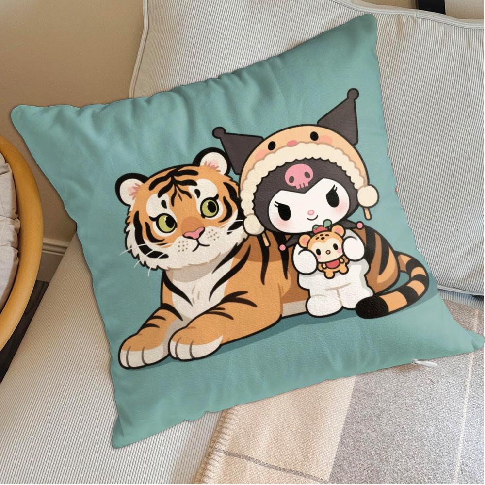 Kawaii K-Kuromi Cushion Covers 45X45 Cushions Cover Pcute Christmas Decoration Decorative Pillow Ornamental Pillows Nordic