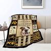 French Bulldog Digital-printed Polyester Bedroom Velvet Flannel Soft Sofa Cover Blanket Fleece Soft Sofa Cover Blankets for Beds