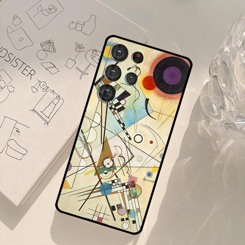 Wassily Kandinsky Abstract Artistic Case For Samsung Galaxy S23 S22 Ultra S8 S9 S10 Note 10 Plus Note 20 S21 Ultra S20 FE Fundas