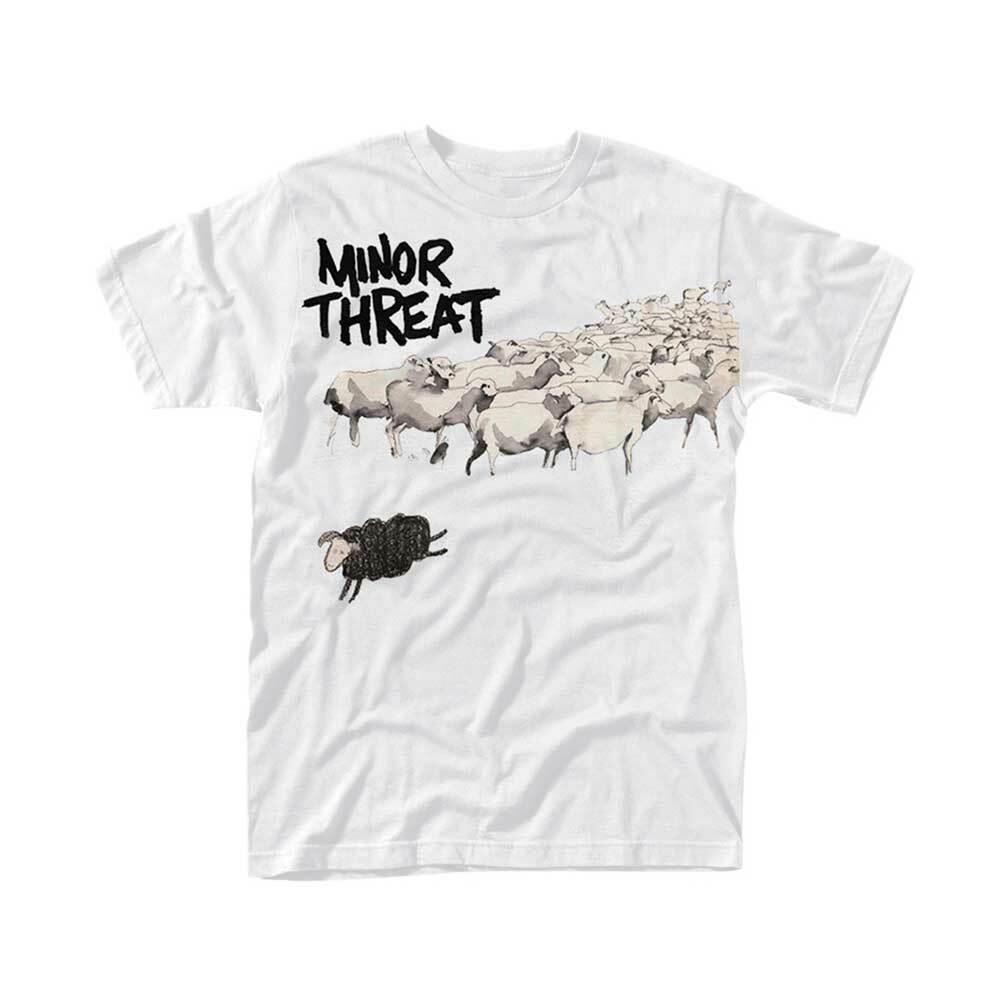 Minor Threat Out Of Step White T Shirt New
