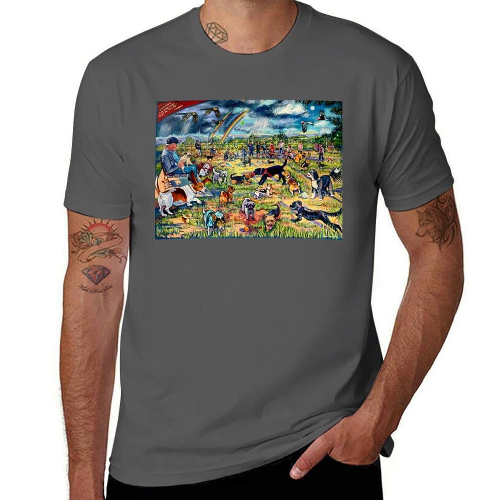 Dog Park Tshirt TShirt Street Art Print Tee Shirt