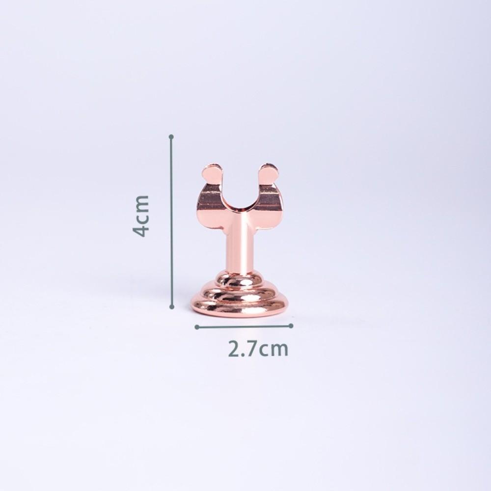 U Shape Name Card Display Stand Stainless Steel Picture Clips Price Display Rack Table Accessories