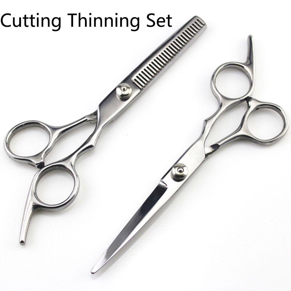 Ciseaux à outils de coiffure en acier inoxydable, ensemble de coiffure, ciseaux pour cheveux amincissants, coupe de cheveux