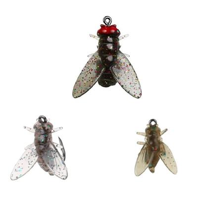 20Pcs Fly Fishing Lures Trout Jigs Swimbaits Fly Hook Soft Baits Artificial Fishing Lures for Saltwater, Freshwater