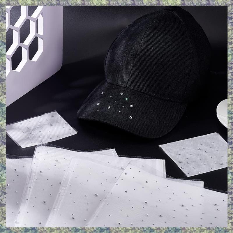 WON 6 Sheet Glitter Rhinestone Iron On Crystal Rhinestone Decals 2Mm & 3.5Mm Flat Round Rhinestone Transfers Patches