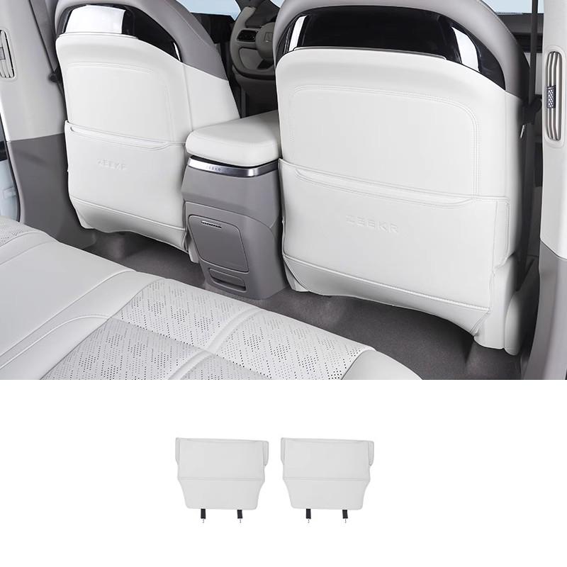 For Zeekr 7X 2024 2025 2026 Rear Row Seat Anti-kick Pad Seat Back Kick Protector Dirt-proof Leather Covers Interior Accessories