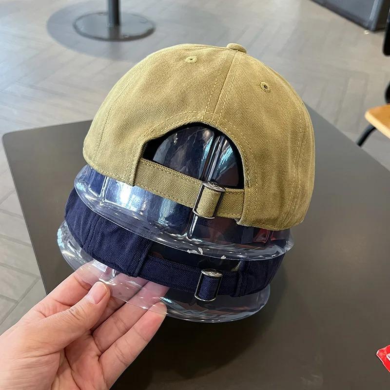 Women's Retro Baseball Hat - Spring & Autumn Soft Top Short Brim, Cloth Label, Niche Street Style Tooling Cap