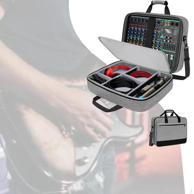Audio Mixer Case Bag Large Capacity Accessories for Cables and Microphones Convenient Travel
