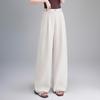 Curved Knife High-Waisted Wide-Leg Pants for Women - Spring/Autumn 2026 Casual Loose Drape Style