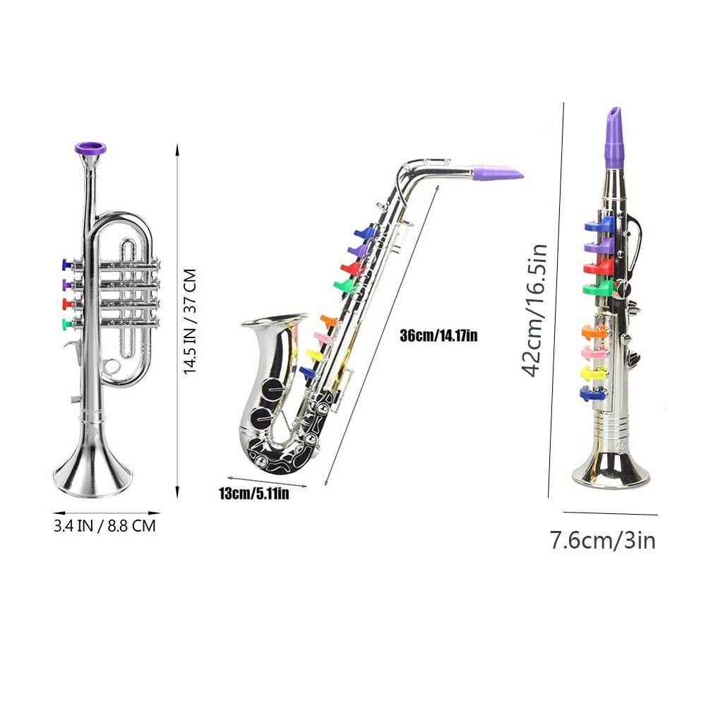 Four-tone Kids Saxophone Toy Simulated Musical Musical Instruments  Parent-Child