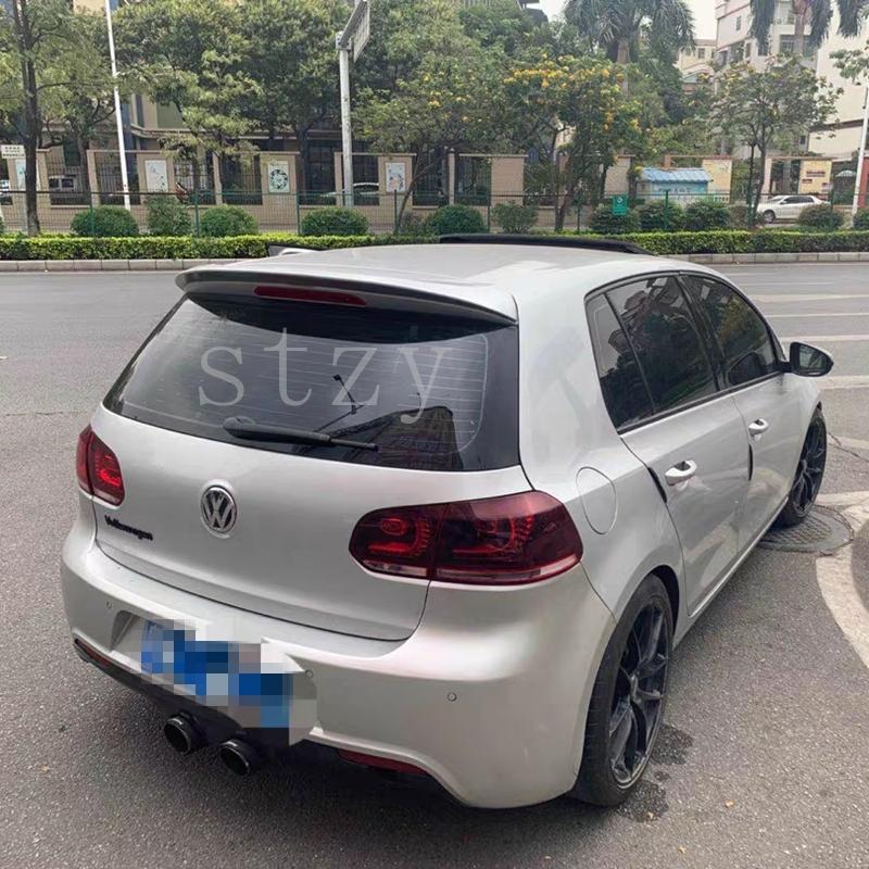 For Volkswagen GOLF 6 Spoiler 2010-2013 Mk6 High Quality ABS Material Car Rear Wing Primer Color Rear Spoiler