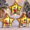 LED Luminous Christmas Decoration DIY Crafts Christmas Tree Ornament  Holiday