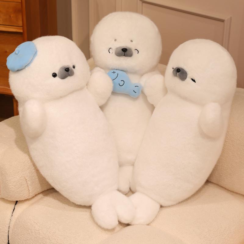 Seal Soft Plush Toy Cute Animal Ice Seal Stuffed Plushies Dolls Home Bedroom Throw Pillow Gifts For Kids Girl Boy Birthday Party