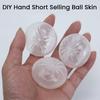 Bun Shape Stress Toys DIY Dumpling Squeeze Toy Skin, Fillable Empty Ball Skin with Soft Balls Stopper, Anxiety Relief Simulated Making Supplies Focus