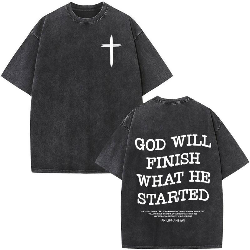 Gewaschene T-Shirts Herren Mode Vintage Oversize T-Shirts Harajuku T-Shirt