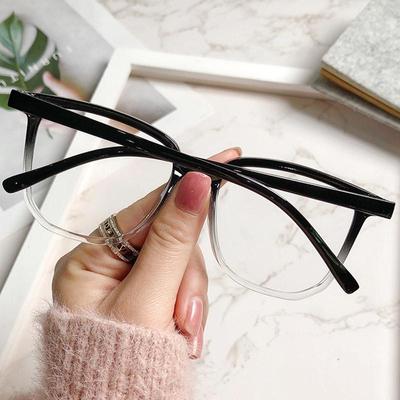 Moda la modă Ochelari de soare cu ramă pătrată completă, femei, bărbați, stil coreean, ochelari de soare cu ramă mare, ochelari de ochi clasici, de epocă