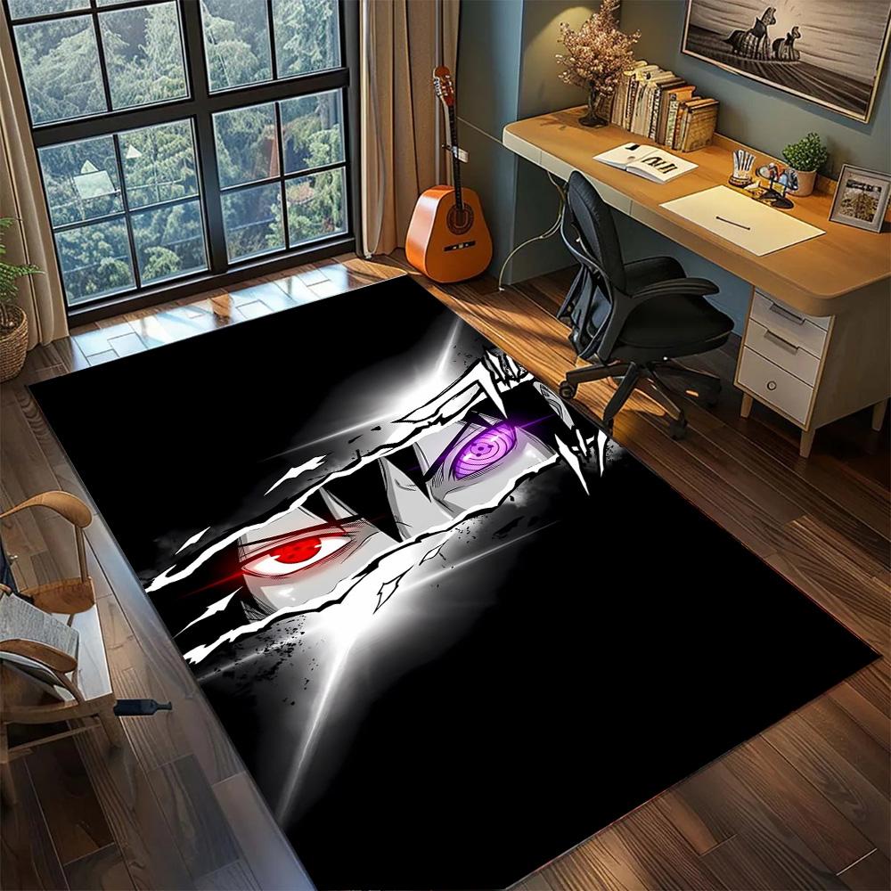 Naruto Non Slip Big Size Carpet Rug, Washable Large Area Floor Mat Indoor Bedroom Gamer Room.-TING