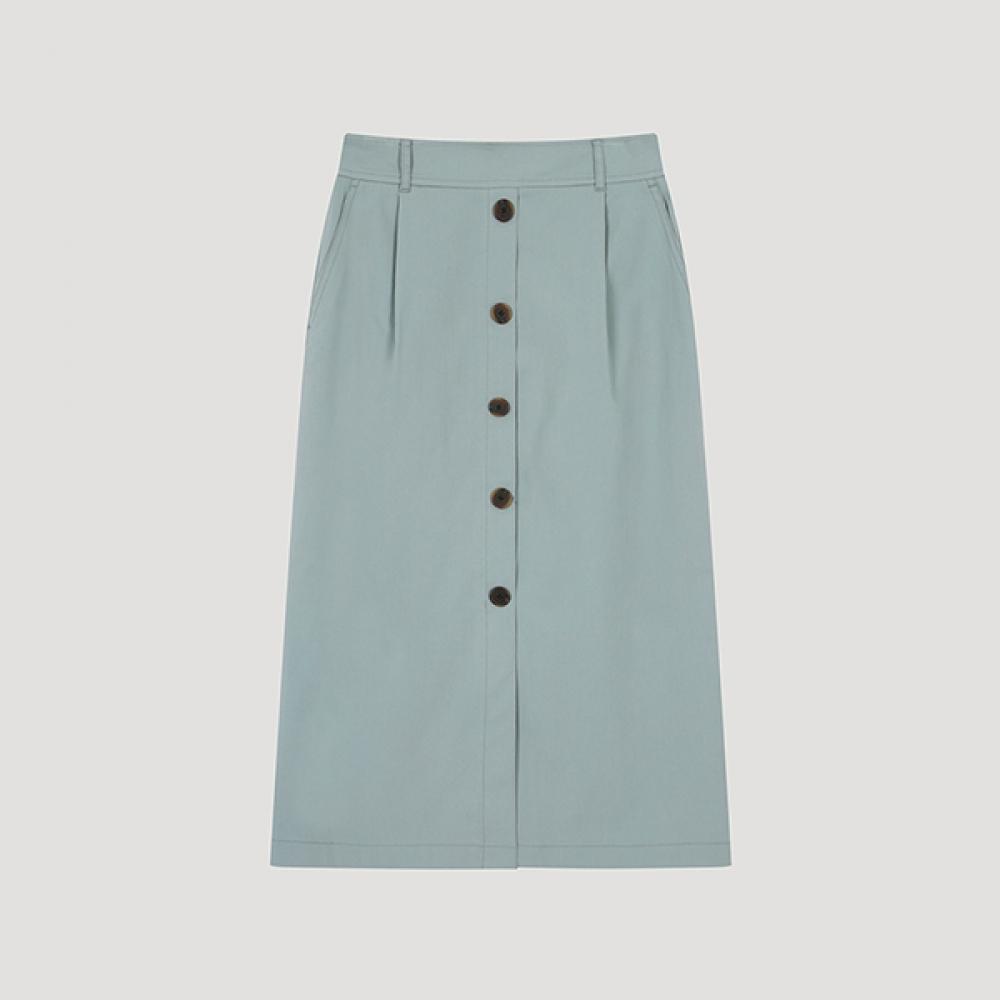 

She S miSS Button Point Midi Skirt SwwSko22040 Ll light blue/55