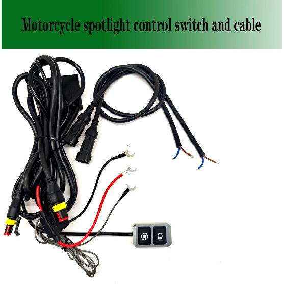 

Motorcycle Fog Light Wires Switch 12V 24V Strobe Left And Right Strobe Spotlight Wire Harness Fog Light Driving Lamp Switch Wire 1PCS