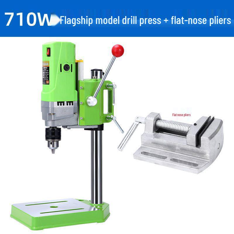 220V High-Precision Mini Drill Press for Woodworking and Industrial Use