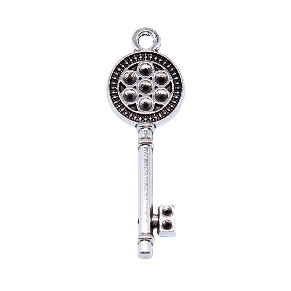 Key Charms Multi Color Alloy Locks Pendants For Romantic Themed Jewelry