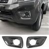 Voor Nissan Navara NP300 2016-2025 Koolstofvezel Auto Voor Mistlamp Lamp Decoratief Frame Cover Trim Sticker Accessoires