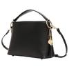Clan Damen 2-Wege Umhängetasche mit Handtasche, Perfekt für Hochzeiten, Partys und Formelle Anlässe, mit Crossbody-Quaste und Anhänger (Schwarz)