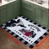 1Pcs Anti Fatigue Kitchen Rugs Cow Print Waterproof Non-Slip Thick Cushioned Kitchen Mat Heavy Duty Comfort Standing Mat for Kitchen