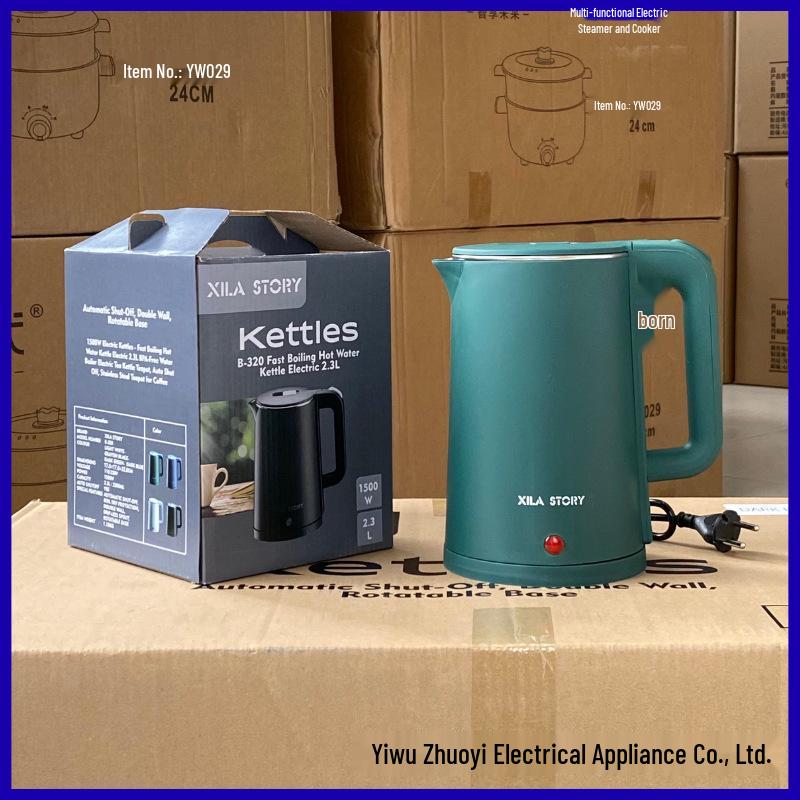 Multi-Functional Large Capacity European Standard Electric Kettle with Automatic Power-Off
