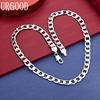 925 Sterling Silver Simple Twisted Necklace - Banquet Gift Jewelry