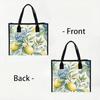 Lemon Floral Tote Bag Fashion Casual Handbag For Daily Shopping