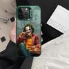 Clown Personality Electroplated Silver Case for Apple iPhone 11, 12, 13, 14, 15 Pro Max - Drop-Proof, European & American Style