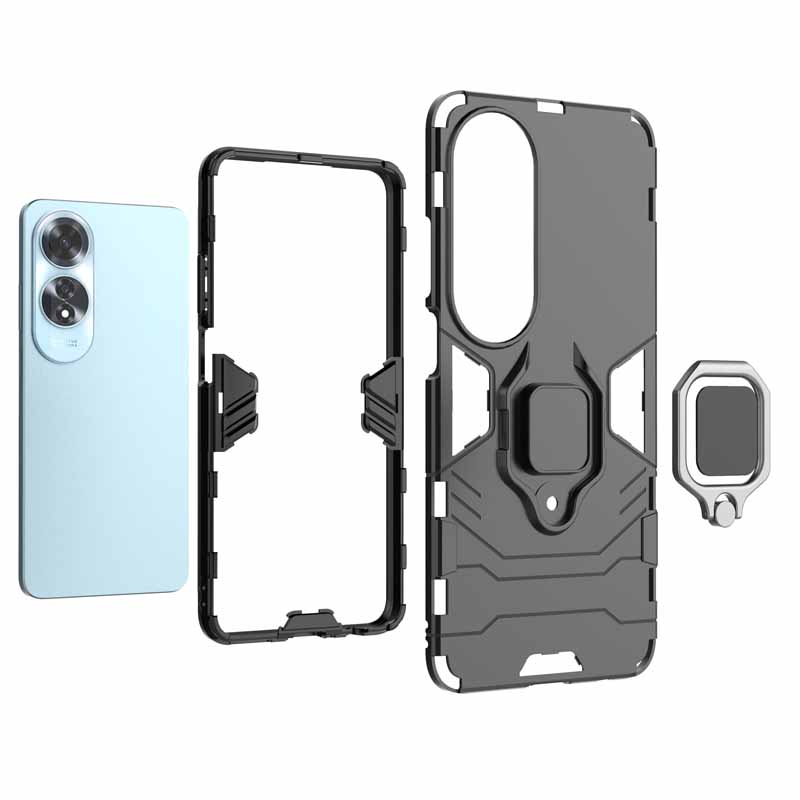 For Oppo A40 A60 4G Case Shockproof Magnetic Armor Holder Protect Back Coque for OPPO A60 A80 A 60 Phone Cover CPH2631 Fundas