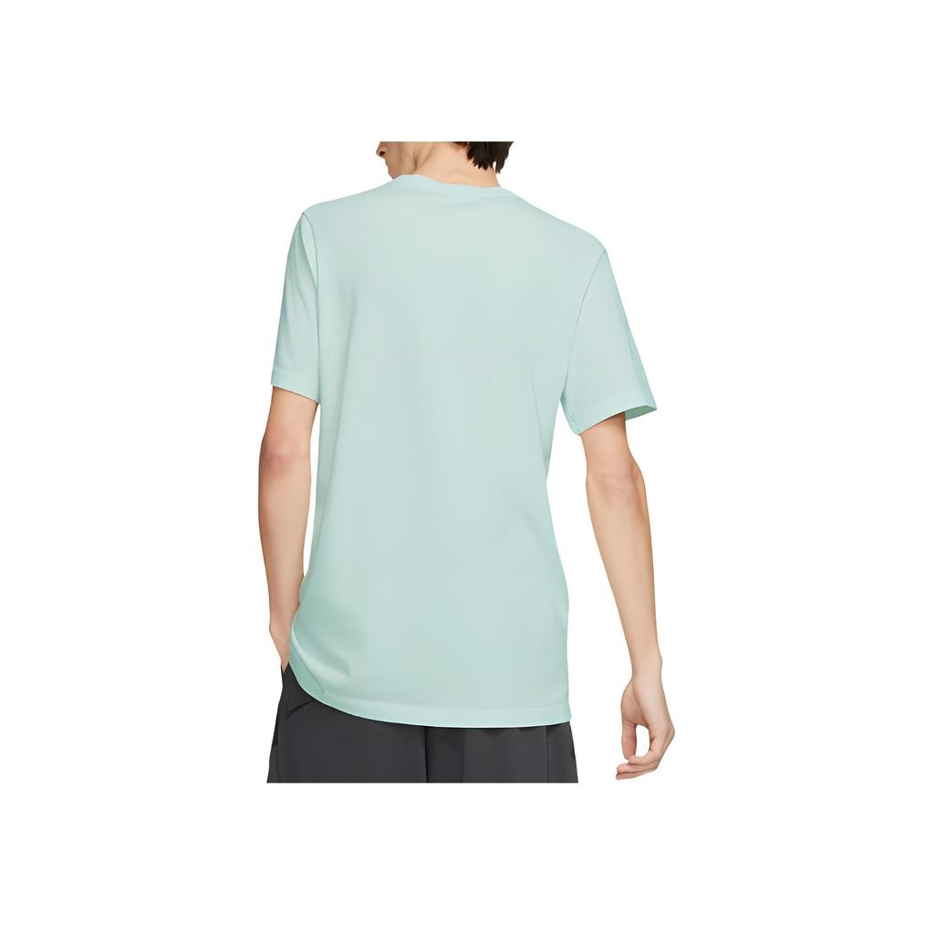 Nike Sportswear Big Logo Print Crew Neck Short-Sleeve T-Shirt Men Tops Green BQ1266-336