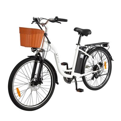 DYU C6 Pro City Commute E-Bike pre unisex 250W motor 36V15.6AH vymeniteľná batéria elektrický bicykel 26-palcové pneumatiky módna verzia vonkajší elektrický bicykel