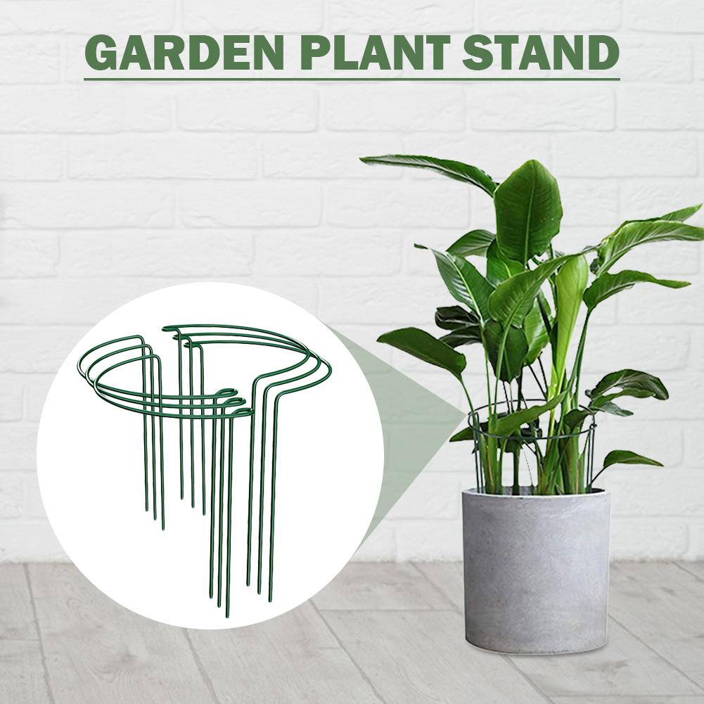 4/6pcs Plant Trellis Climbing Plant Support Heart Shaped Metal Tomato Plant Cage Gardening Fixing Rod for Potted Plants Flowers