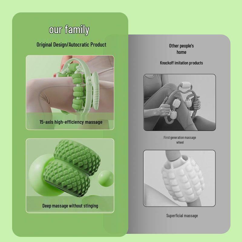 26-Wheel Calf and Leg Slimming Massager Roller