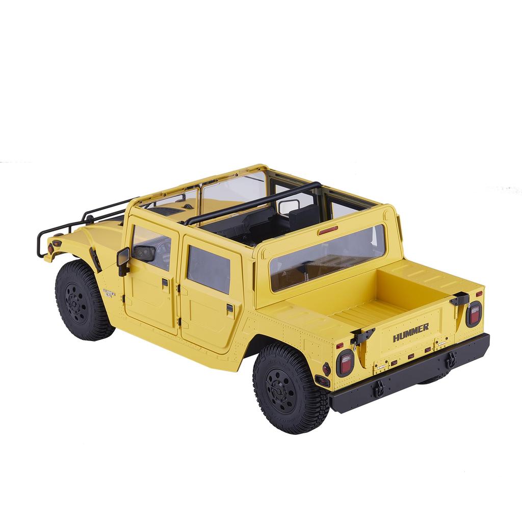 FMS Scale 2006 Hummer H1 Alpha RTR Military Vehicle Crawler 4WD Hobby RC Car with Officially Licensed in Includes Charger 112 Four-Wheel Steering,